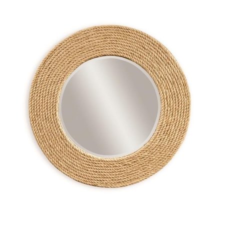 BASSETT MIRROR Bassett Mirror M3425BEC Palimar Wall Mirror - Sisal Rope Frame M3425BEC